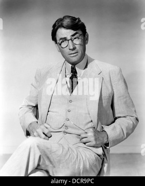 TO KILL A MOCKINGBIRD 1962 Universal Pictures film with Gregory Peck as Atticus Finch Stock Photo