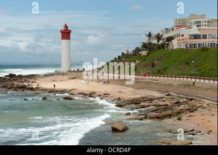 Umhlanga Lighthouse, Umhlanga, near Durban, South Africa Stock Photo