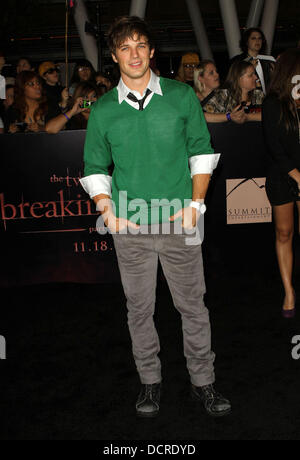 Matt Lanter The Twilight Saga: Breaking Dawn - Part 1 World Premiere held at Nokia Theatre L.A. Live Los Angeles, California - 14.11.11 Stock Photo