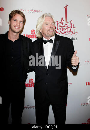 Sam Branson, Richard Branson  The 5th Annual Rock The Kasbah fundraiser supporting Virgin Unite and The Eve Branson Foundation, held at Boulevard 3 - Arrivals Hollywood, California - 16.11.11 Stock Photo