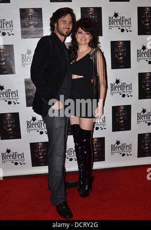 Derek C. Pratt and Vikki Lizzi  Actors Jeremy London And Rachele Brooke Smith Celebrates Their Birthdays At Eden Nightclub Hollywood, California - 19.11.11 Stock Photo