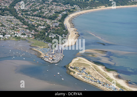 Aerial photograph of Hengistbury Head and Mudeford Stock Photo