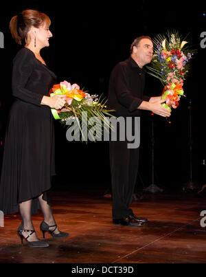 Patti LuPone and Mandy Patinkin  Broadway Opening Night of 'An Evening With Patti LuPone and Mandy Patinkin' at the Ethel Barrymore Theatre - Curtain Call.  New York City, USA - 21.11.11 Stock Photo