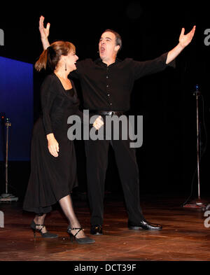 Patti LuPone and Mandy Patinkin  Broadway Opening Night of 'An Evening With Patti LuPone and Mandy Patinkin' at the Ethel Barrymore Theatre - Curtain Call.  New York City, USA - 21.11.11 Stock Photo