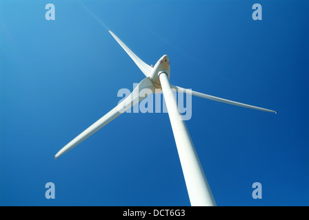 Wind Turbines, Windmills in Algarve, Vila do Bispo Stock Photo
