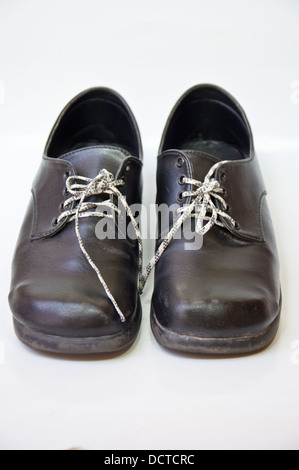 black shoe on white background Stock Photo