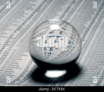 stock market report Stock Photo