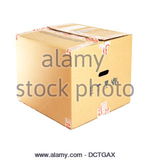 Cardboard box Stock Photo