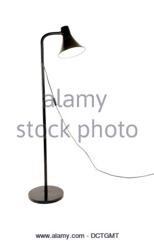Free standing floor lamp Stock Photo