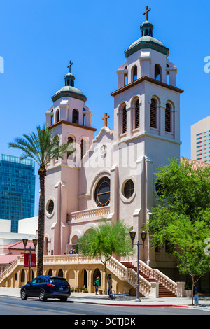 St Mary's Basilica, E Monroe Street, Phoenix, Arizona, USA Stock Photo