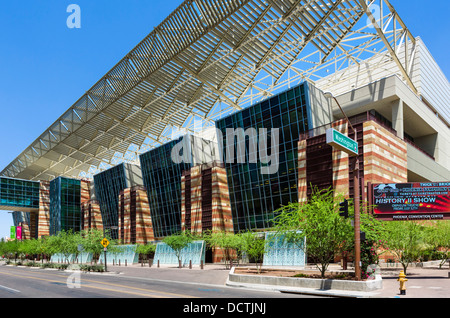 Public entrance to the Super Bowl experience at the Phoenix Convention  Center in downtown Phoenix Arizona USA on February 5, 2023. Presented by  LoweÕs, this NFL football theme park has interactive games