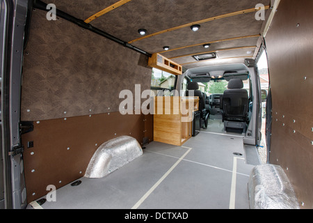 Custom camper Mercedes-Benz Sprinter Cargo Van 2500 Stock Photo