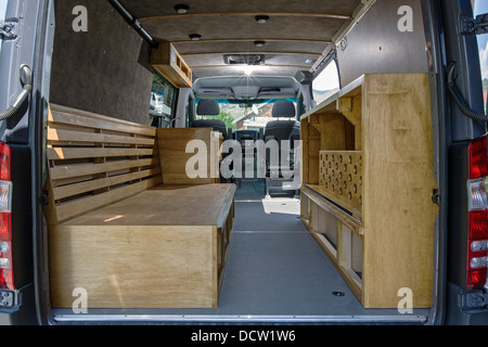 Custom camper Mercedes-Benz Sprinter Cargo Van 2500 Stock Photo