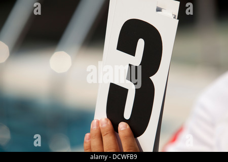 number three Stock Photo