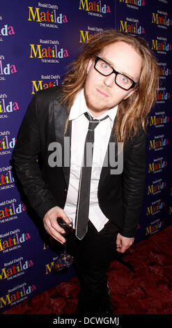 Tim Minchin and Sheridan Smith Celebrities attending 'Matilda The Musical' press night at the Theatre Royal - Inside London, England - 24.11.11  ***Not Available for Publication in the Daily Express, Daily Star and Evening Standard. Available for Publication in the Rest of the World*** Credit Mandatory: Cameron Clegg/WENN.com Stock Photo