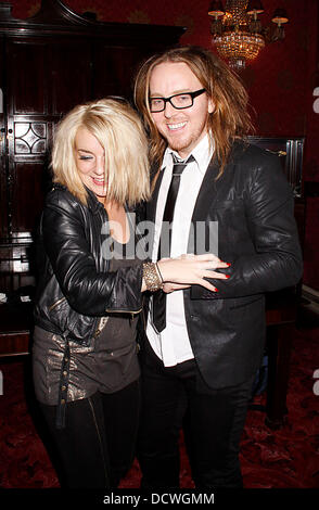 Tim Minchin and Sheridan Smith Celebrities attending 'Matilda The Musical' press night at the Theatre Royal - Inside London, England - 24.11.11  ***Not Available for Publication in the Daily Express, Daily Star and Evening Standard. Available for Publication in the Rest of the World*** Credit Mandatory: Cameron Clegg/WENN.com Stock Photo