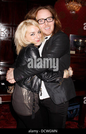 Tim Minchin and Sheridan Smith Celebrities attending 'Matilda The Musical' press night at the Theatre Royal - Inside London, England - 24.11.11  ***Not Available for Publication in the Daily Express, Daily Star and Evening Standard. Available for Publication in the Rest of the World*** Credit Mandatory: Cameron Clegg/WENN.com Stock Photo