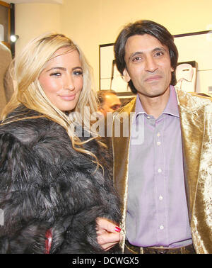 Chantelle Houghton and Yasin Yousaf Gary Anderson launch party on Saville Row London, England - 24.11.11 Stock Photo