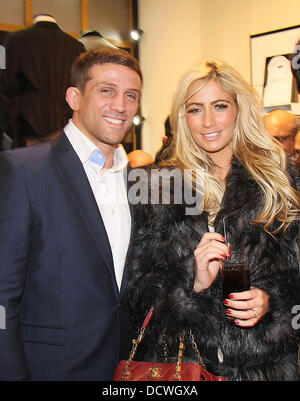 Alex Reid and Chantelle Houghton Gary Anderson launch party on Saville Row London, England - 24.11.11 Stock Photo