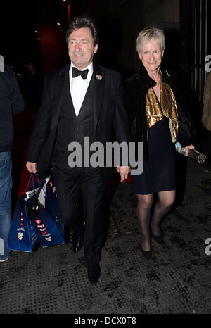 Alan Titchmarsh and his wife Alison Titchmarsh,  at Richard Desmond's Birthday. London, England - 08.12.11 Stock Photo