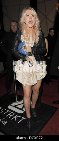 X Factor contestant Amelia Lily. The X Factor wrap party, held at DSTRKT club. London, England - 14.12.11 Stock Photo