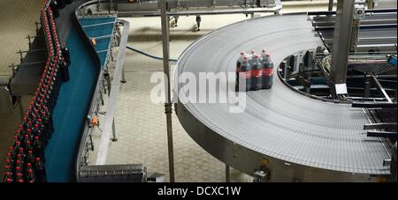 coca cola production line alamy pictured bottles bottling