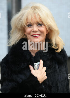 Sherrie Hewson outside the ITV studios London, England - 16.12.11 Stock Photo