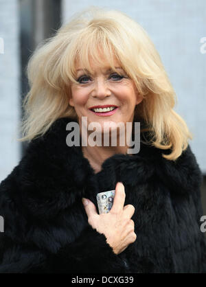 Sherrie Hewson outside the ITV studios London, England - 16.12.11 Stock Photo