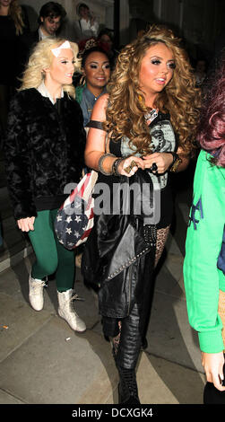 Jesy Nelson from girl group Little Mix on the way to Heaven night club London, England - 17.12.11 Stock Photo