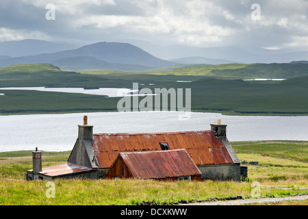 Old Rustic Barn at Achmore Isle of Lewis Stock Photo