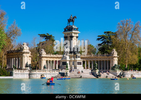 Madrid, Parque Del Buen Retiro Stock Photo