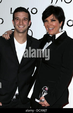 Mark Ballas and Kris Jenner  New Year's Eve Party at Tao Night Club at the Venetian Hotel & Casino - Arrivals Las Vegas, Nevada - 31.12.11 Stock Photo