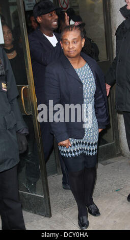 Doreen Lawrence The parents of murder victim Stephen Lawrence make a statement at the Old Bailey after Gary Dobson and David Norris were sentenced for their son's murder 18 years ago  London, England - 04.01.12 Stock Photo