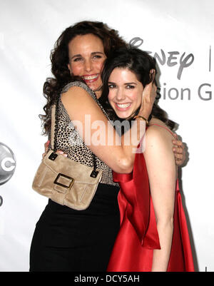 Andie McDowell, Erica Dasher  Disney ABC Television Group Hosts 'TCA Winter Press Tour' - arrivals Held At The Langham Huntington Hotel Pasadena, California - 10.01.12 Stock Photo