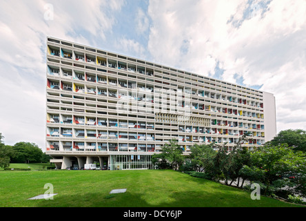 External view of Corbusierhaus modernist apartment building built as Unite d'habitation in Berlin Germany Stock Photo