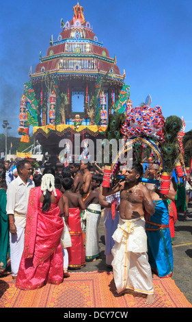 Thaipusam hindu festival, tamil, people, Montreal, Canada, Stock Photo