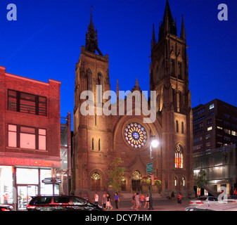 Canada, Quebec, Montreal, St James United Church, Stock Photo