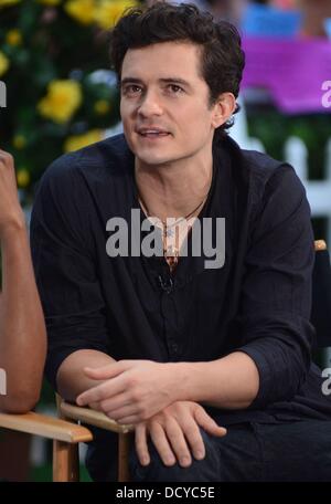 New York, USA. 22nd Aug, 2013. Orlando Bloom at talk show appearance for CELEBRITY CANDIDS at Good Morning America (GMA), GMA Studios, New York, USA August 22, 2013. Credit:  Derek Storm/Everett Collection/Alamy Live News Stock Photo