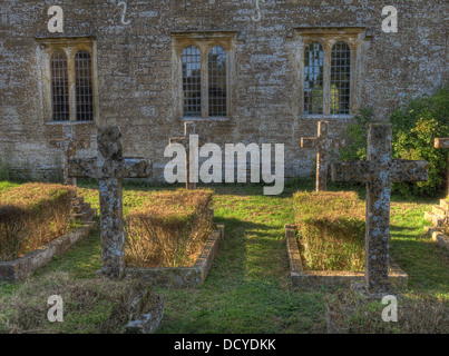 Graveyard Brympton House / Brympton d'Evercy, Brympton House / Brympton d'Evercy, South West England,UK, BA22 8TD Stock Photo