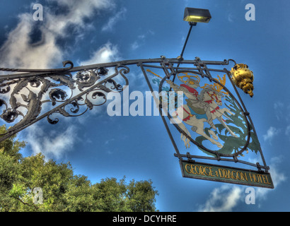 George and Dragon Hotel, Great Budworth Village, Cheshire, Stock Photo