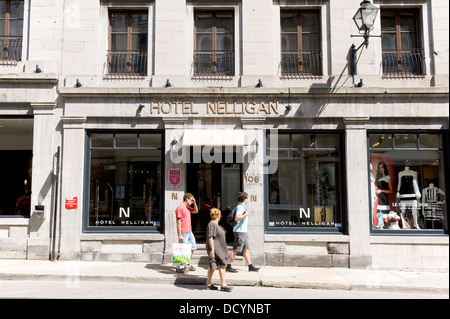 Nelligan Hotel, old Montreal, province of Quebec, Canada. Stock Photo