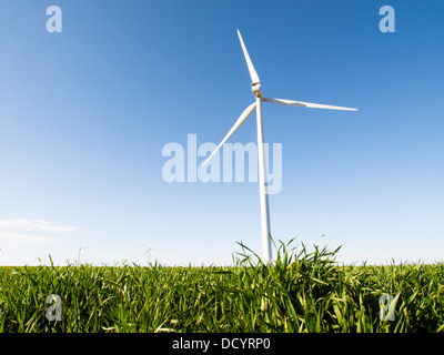 Wind turbines farm in Limon, Colorado. Stock Photo