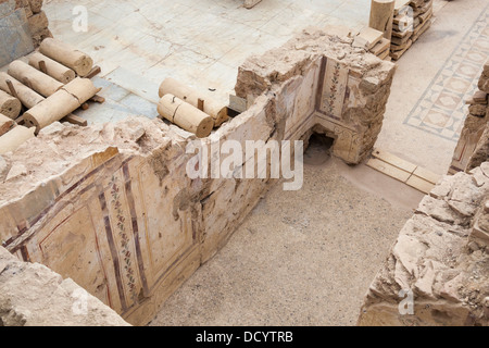 A room inside one of the terrace houses, Ephesus, Turkey Stock Photo