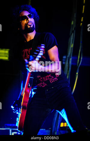 Aug. 20, 2013 - Toronto, Ontario, Canada - Vocalist for American rock band 'Alice In Chains' WILLIAM DUVALL performs at Rockstar Energy Drink Uproar Festival in Toronto. (Credit Image: © Igor Vidyashev/ZUMAPRESS.com) Stock Photo