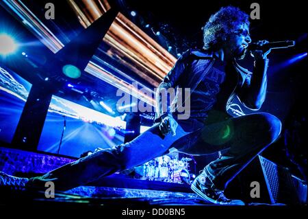 Aug. 20, 2013 - Toronto, Ontario, Canada - Vocalist for American rock band 'Alice In Chains' WILLIAM DUVALL performs at Rockstar Energy Drink Uproar Festival in Toronto. (Credit Image: © Igor Vidyashev/ZUMAPRESS.com) Stock Photo