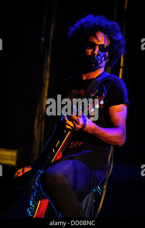 Aug. 20, 2013 - Toronto, Ontario, Canada - Vocalist for American rock band 'Alice In Chains' WILLIAM DUVALL performs at Rockstar Energy Drink Uproar Festival in Toronto. (Credit Image: © Igor Vidyashev/ZUMAPRESS.com) Stock Photo