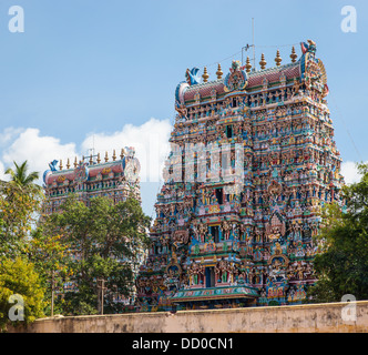 The Great Indian temple in Tamil Nadu Stock Photo