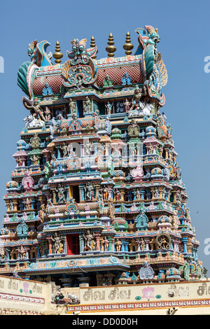 The Great Indian temple in Tamil Nadu Stock Photo