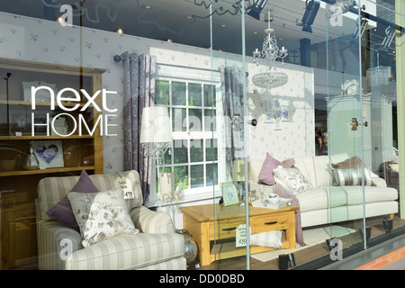 Shop window at Next Home and Garden store, London Road, Camberley, Surrey, England, United Kingdom Stock Photo