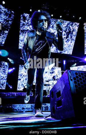 Aug. 20, 2013 - Toronto, Ontario, Canada - Vocalist for American rock band 'Alice In Chains' WILLIAM DUVALL performs at Rockstar Energy Drink Uproar Festival in Toronto. (Credit Image: © Igor Vidyashev/ZUMAPRESS.com) Stock Photo